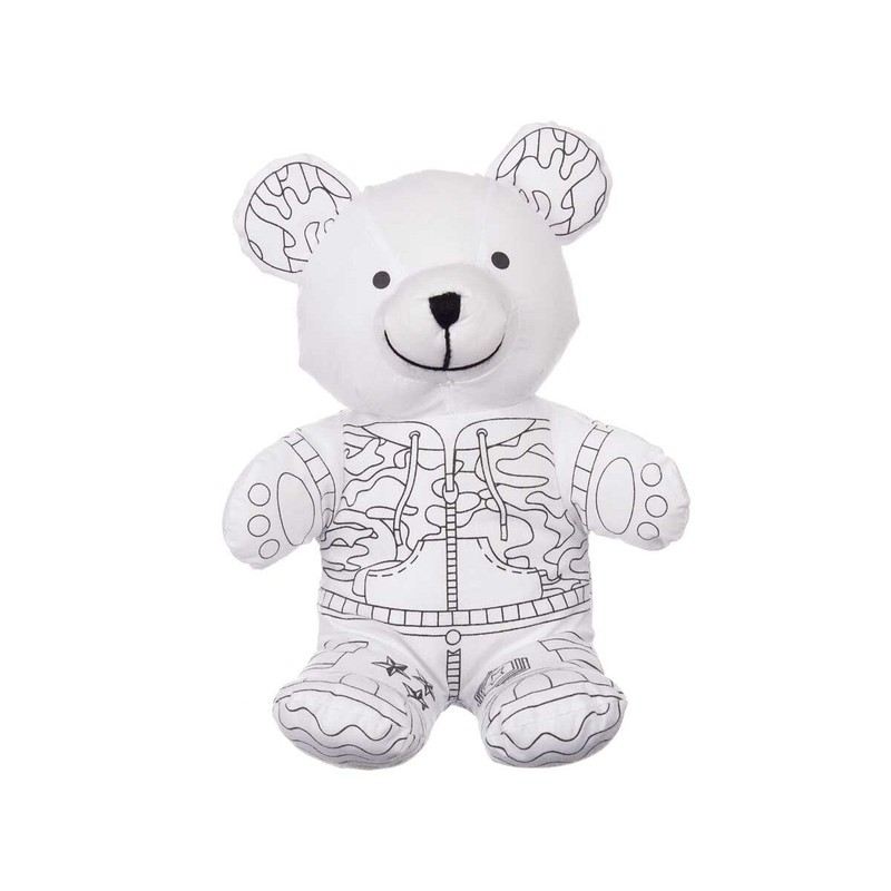 Manualidades Niños: Peluche para Colorear Pincello Oso (8 Unidades)