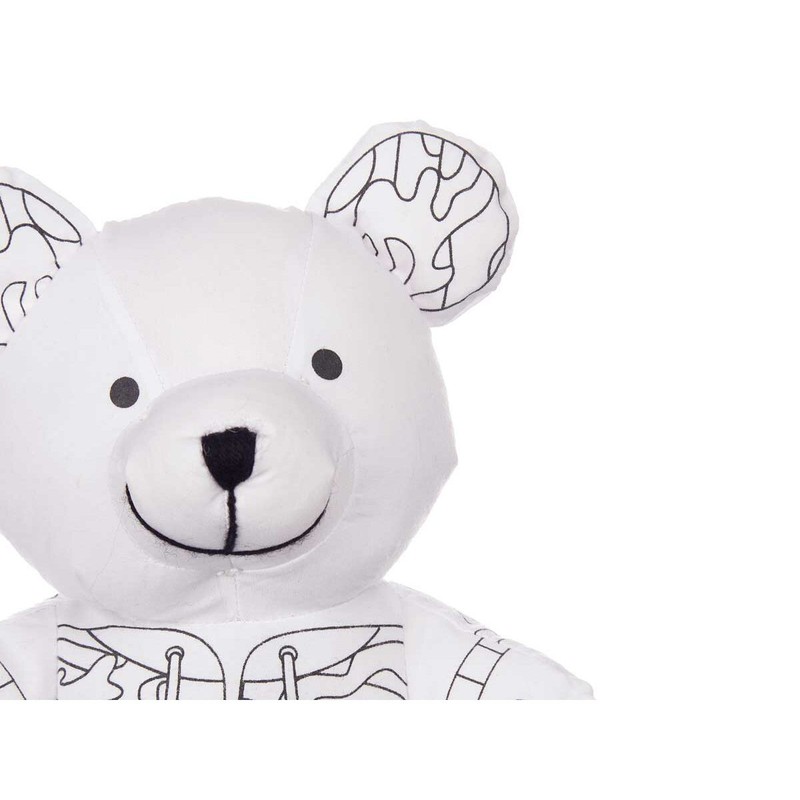 Manualidades Niños: Peluche para Colorear Pincello Oso (8 Unidades)