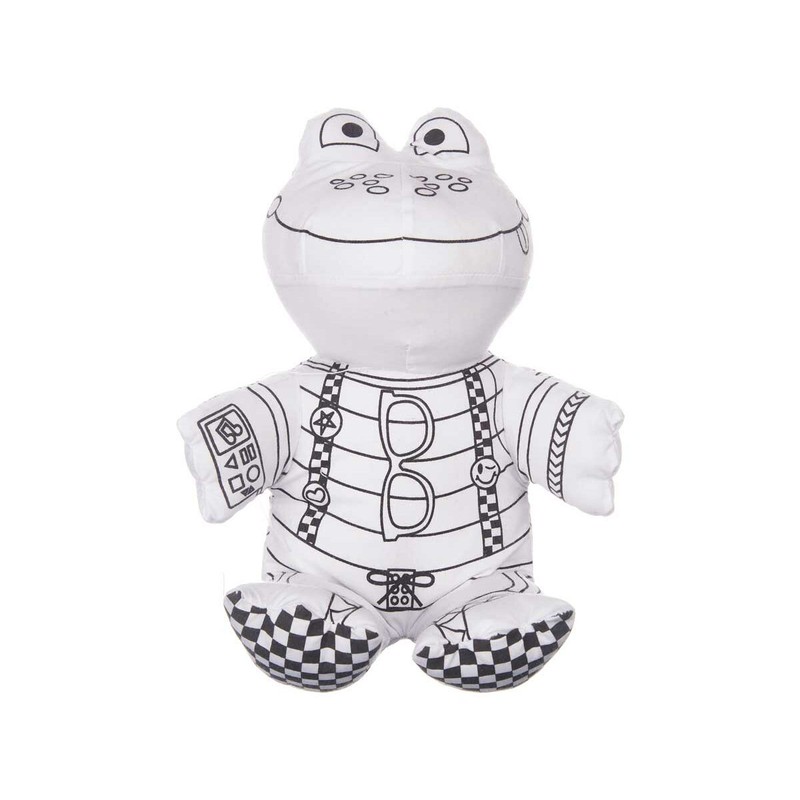 Manualidades Niños: Peluche para Colorear Rana Pincello (8 Unidades)