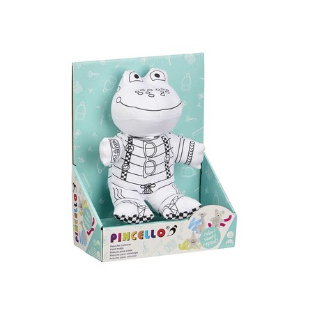 Manualidades Niños: Peluche para Colorear Rana Pincello (8 Unidades)
