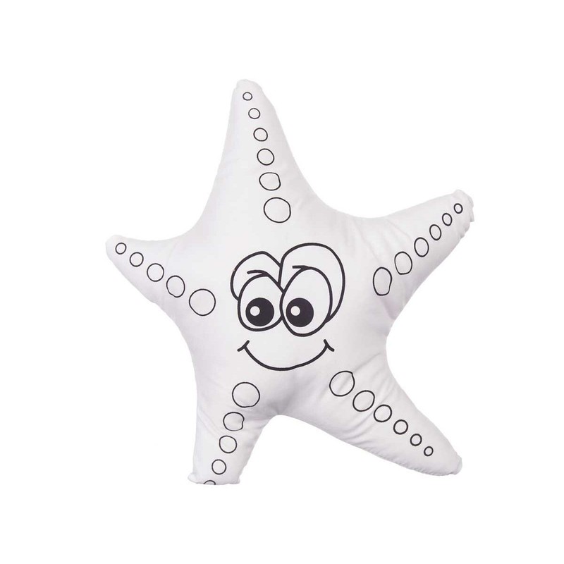 Manualidades Niños: Peluche para Colorear Pincello Estrella de Mar (8 Unidades)