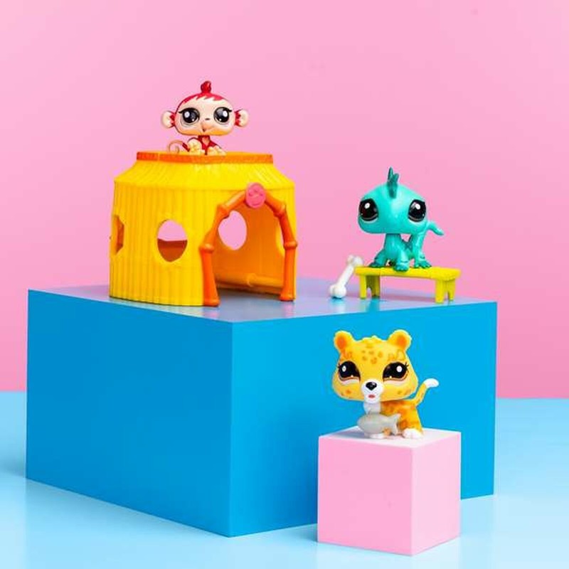 Figuras Acción Niños Playset Littlest Pet Shop Bandai 8 Piezas
