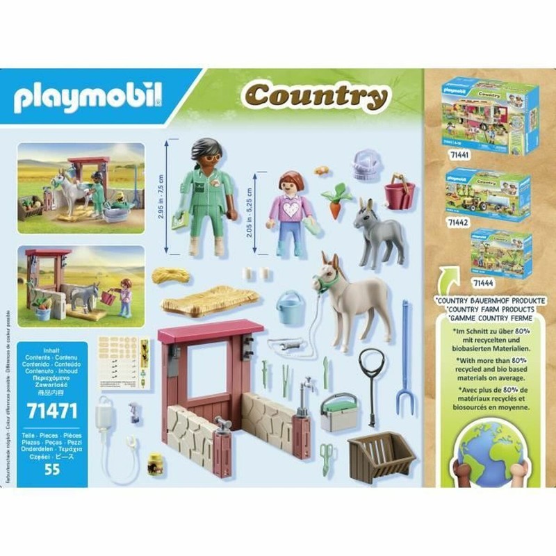 Figuras Acción Niños Playmobil Country 71471 - Set Veterinario