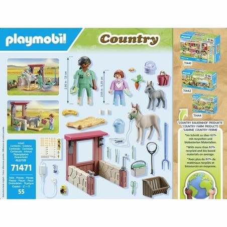 Figuras Acción Niños Playmobil Country 71471 - Set Veterinario