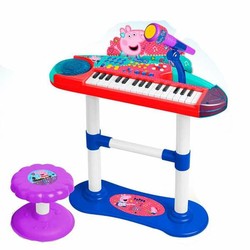 Juguetes Musicales Niños: Piano Peppa Pig con Micrófono y Banqueta - Compra online en MegaJuguetes