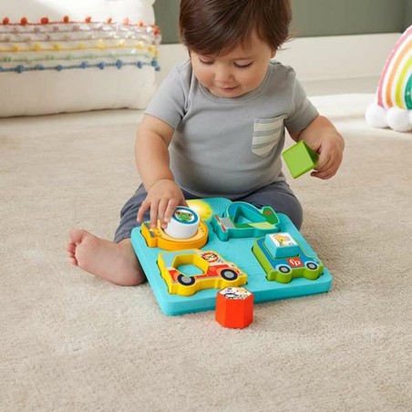 Puzzle Infantil de Madera Fisher-Price Vehículos