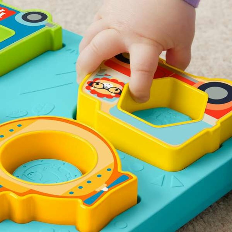 Puzzle Infantil de Madera Fisher-Price Vehículos
