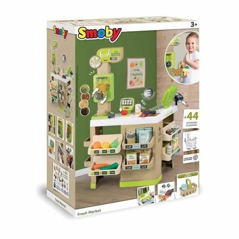 Juego Simbólico Niños: Supermercado de Juguete Smoby 350233 Realista