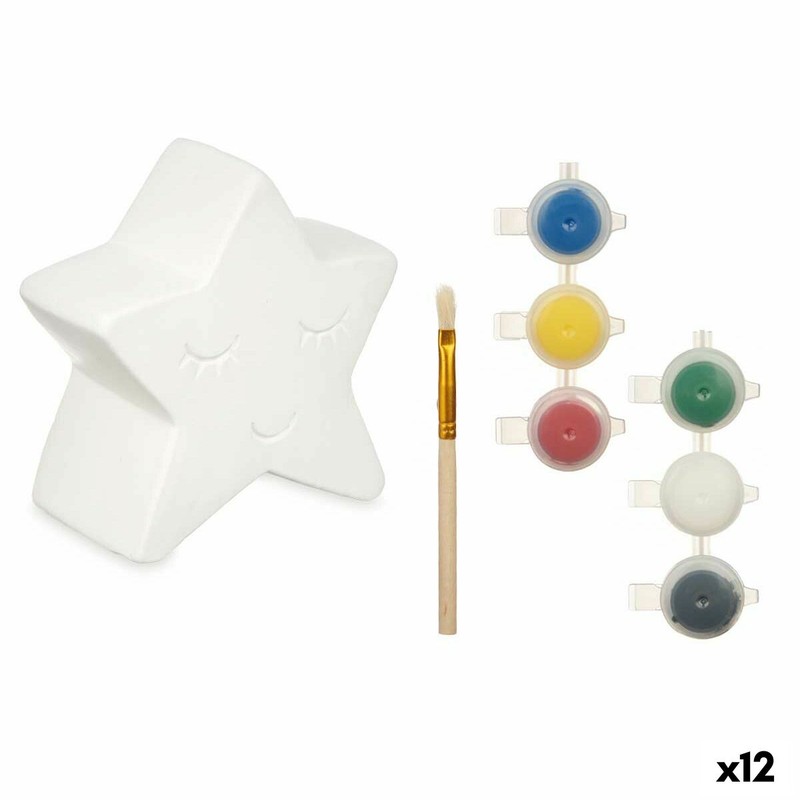 Manualidades Niños Hucha para Pintar Pincello Estrella (12 Unidades) - Compra online en MegaJuguetes