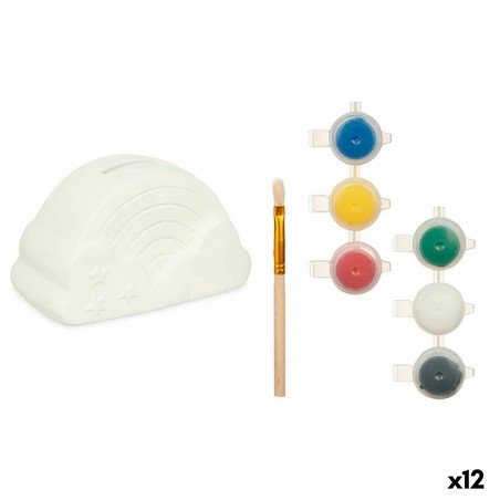 Manualidades Niños: Hucha para Pintar Pincello Arcoíris (12 Unidades) - Compra online en MegaJuguetes