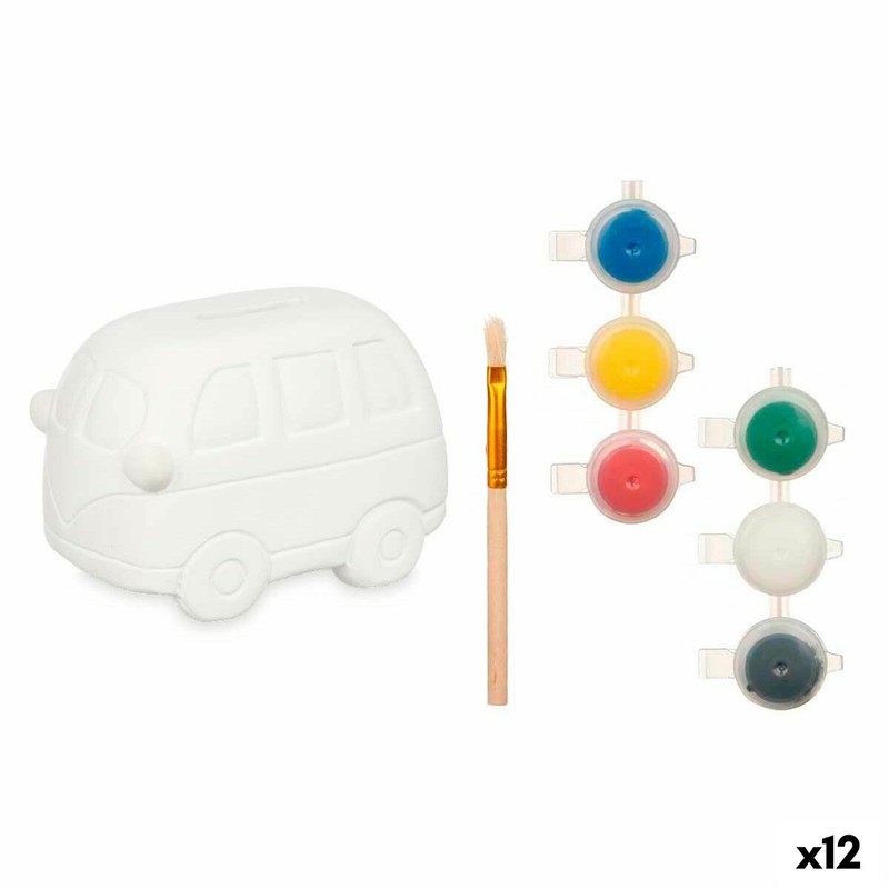 manualidades niños: Hucha Furgoneta Pincello para Pintar - Compra online en MegaJuguetes
