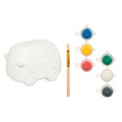 manualidades niños: Hucha Furgoneta Pincello para Pintar - Compra online en MegaJuguetes 2