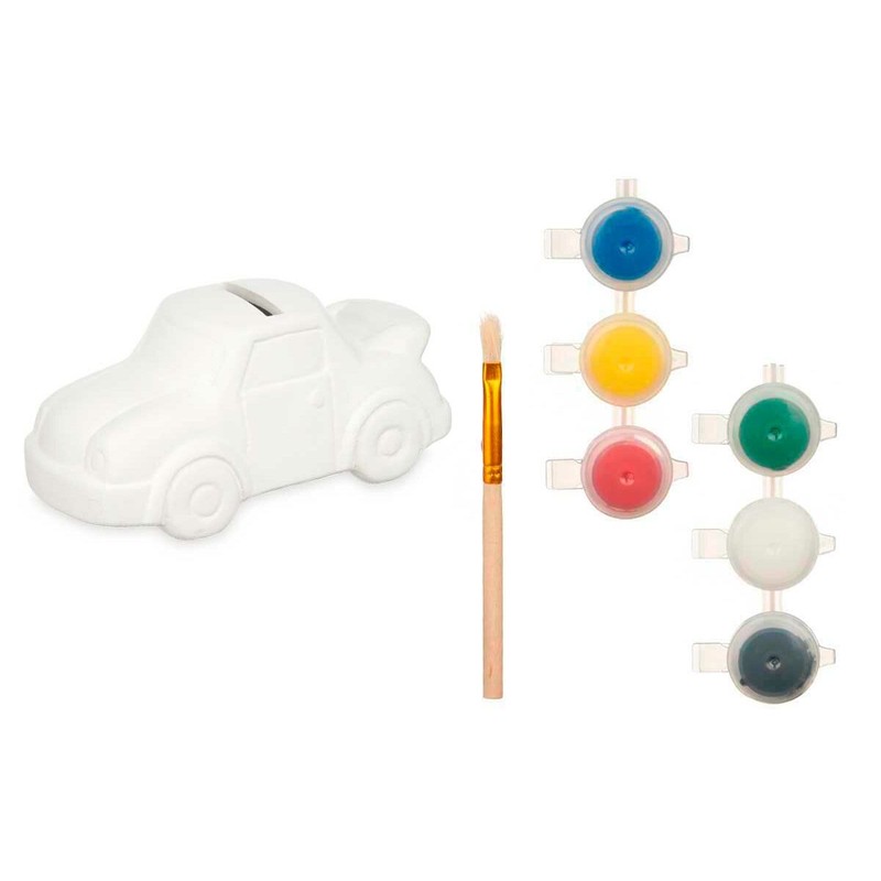 Manualidades Niños: Hucha para Pintar Coche Pincello (12 Unidades)