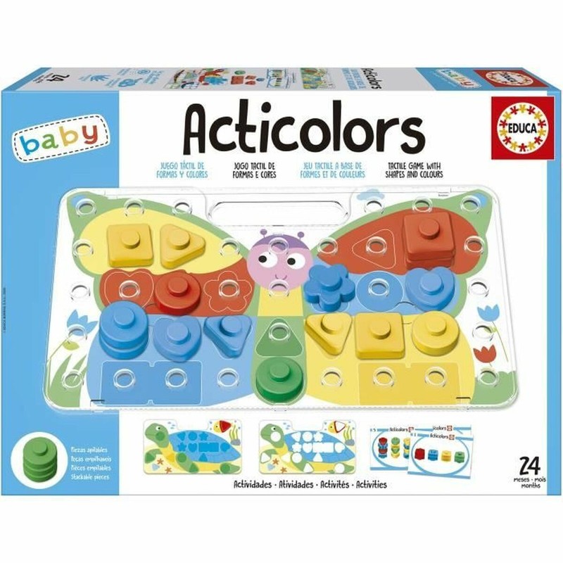 Bloques construcción infantiles de madera ecológicos