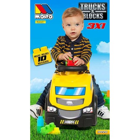 Juguetes Exterior Niños: Correpasillos Moltó Trucks and Blocks 89 cm