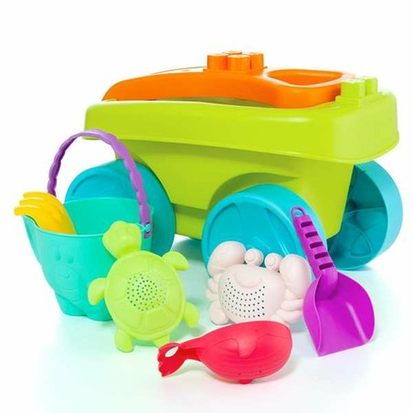 Juguetes exterior niños: Carretilla Playa Moltó con Accesorios Plegable - Compra online en MegaJuguetes