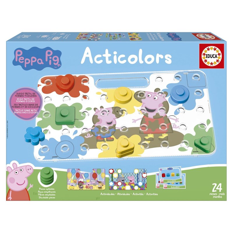 juguetes construcción niños peppa pig educa
