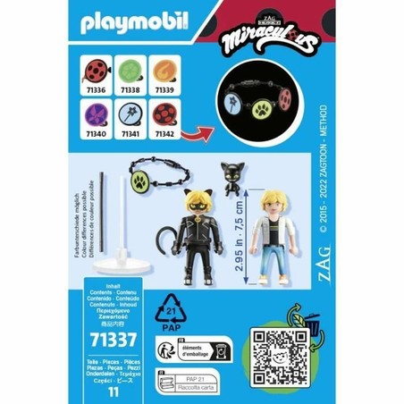 Figuras Acción Niños - Playset Playmobil Miraculous 11 Piezas