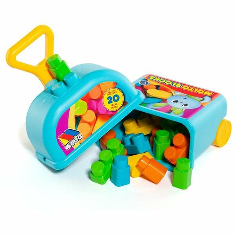 Juguetes Construcción Niños Moltó: Set 20 Piezas Trolley