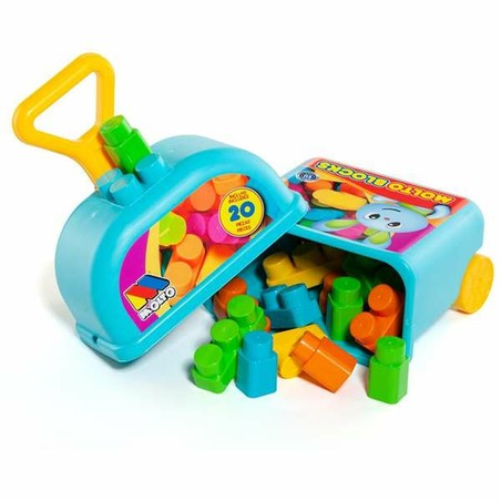 Juguetes Construcción Niños Moltó: Set 20 Piezas Trolley