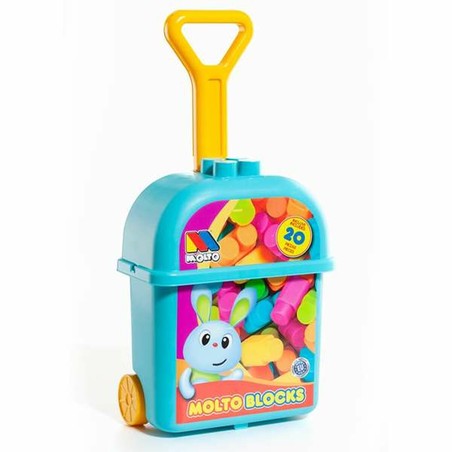 Juguetes Construcción Niños Moltó: Set 20 Piezas Trolley