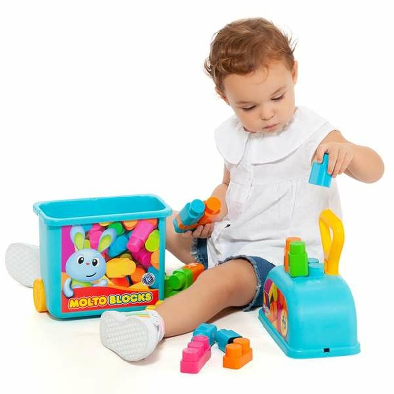 Juguetes Construcción Niños Moltó: Set 20 Piezas Trolley