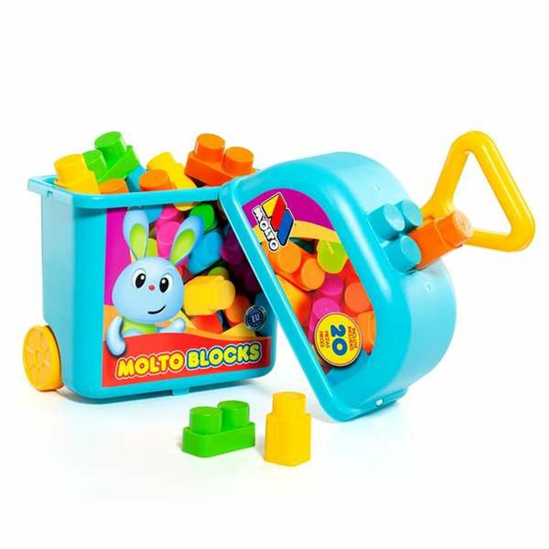 Juguetes Construcción Niños Moltó: Set 20 Piezas Trolley