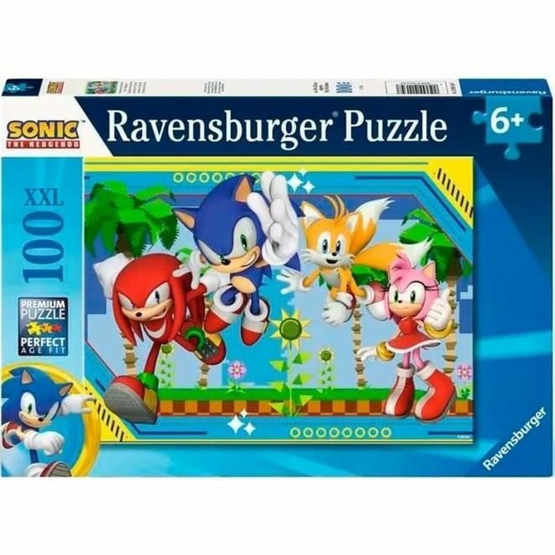 Puzzle infantil Ravensburger Sonic 100 Piezas - Compra online en MegaJuguetes