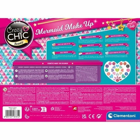 Set de Maquillaje Infantil Clementoni Crazy Chic Beauty Mermaid Make Up