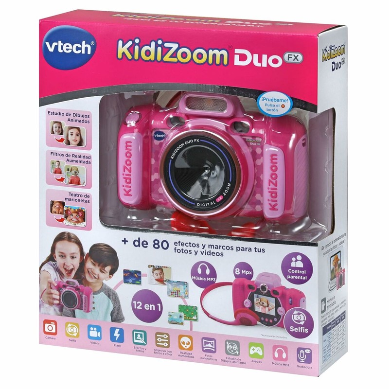 Juguetes Electrónicos Niños: Cámara Vtech Kidizoom Duo DX Rosa