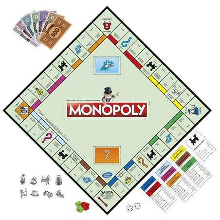 Juegos Mesa Niños: Monopoly Clásico Madrid Hasbro Original
