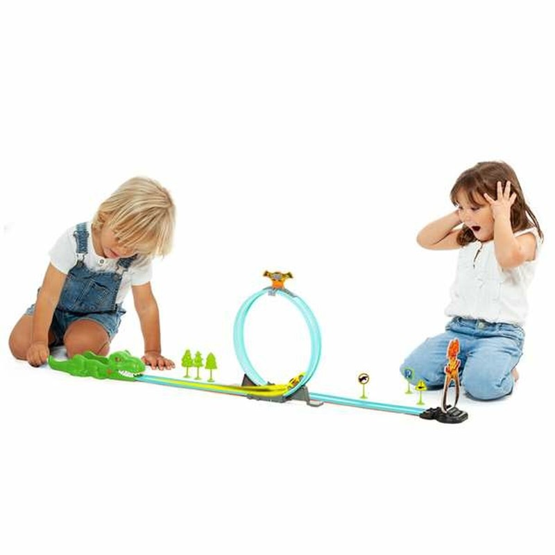 Coches Juguete Niños: Pista de Carreras Moltó Dinosaurio 107 cm