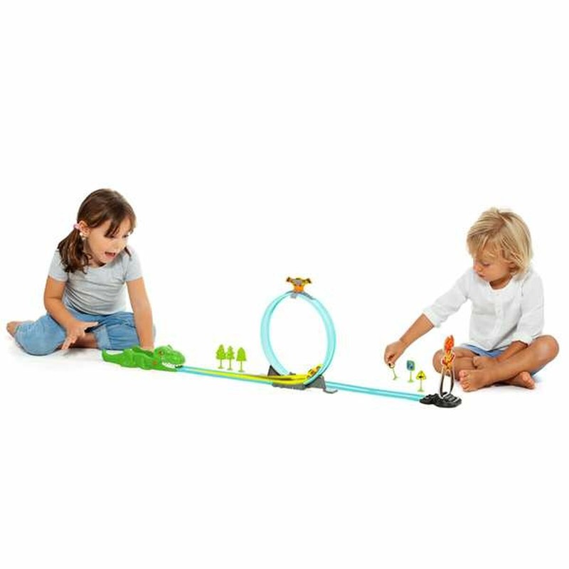 Coches Juguete Niños: Pista de Carreras Moltó Dinosaurio 107 cm