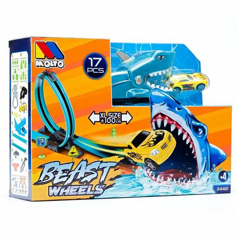 Coches Juguete Niños: Pista de Carreras Moltó Tiburón 107 cm - Compra online en MegaJuguetes