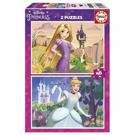 Puzzle infantil Disney Princess - Set 2 Rompecabezas - Compra online en MegaJuguetes