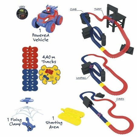 Coches Juguete Niños: Pista de Carreras Smoby Spidey Flextrem