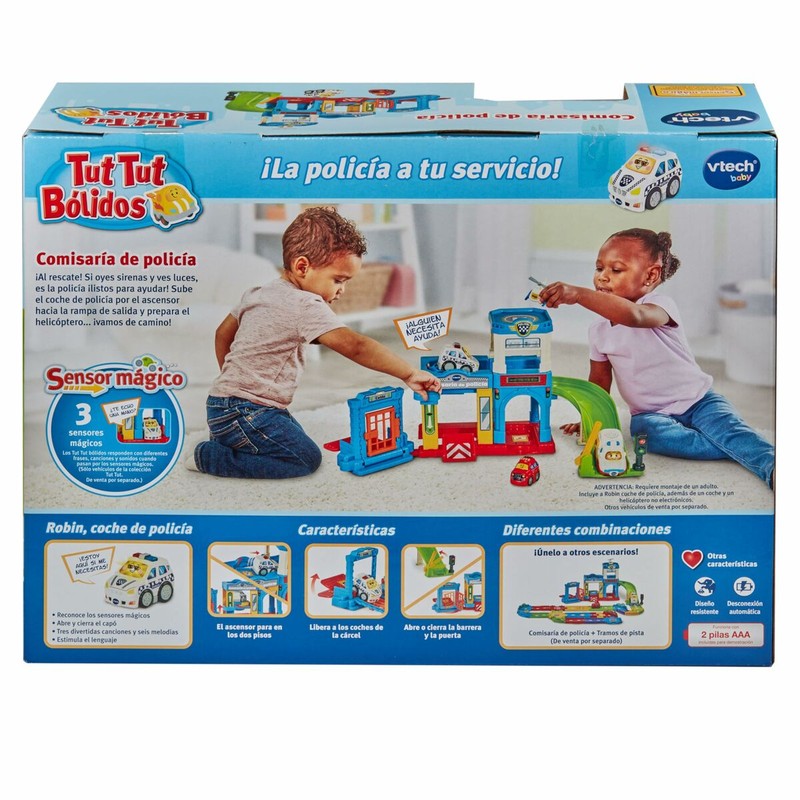 Coches Juguete Niños Vtech Tut Tut Bólidos - Playset Policía