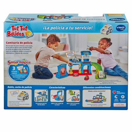 Coches Juguete Niños Vtech Tut Tut Bólidos - Playset Policía