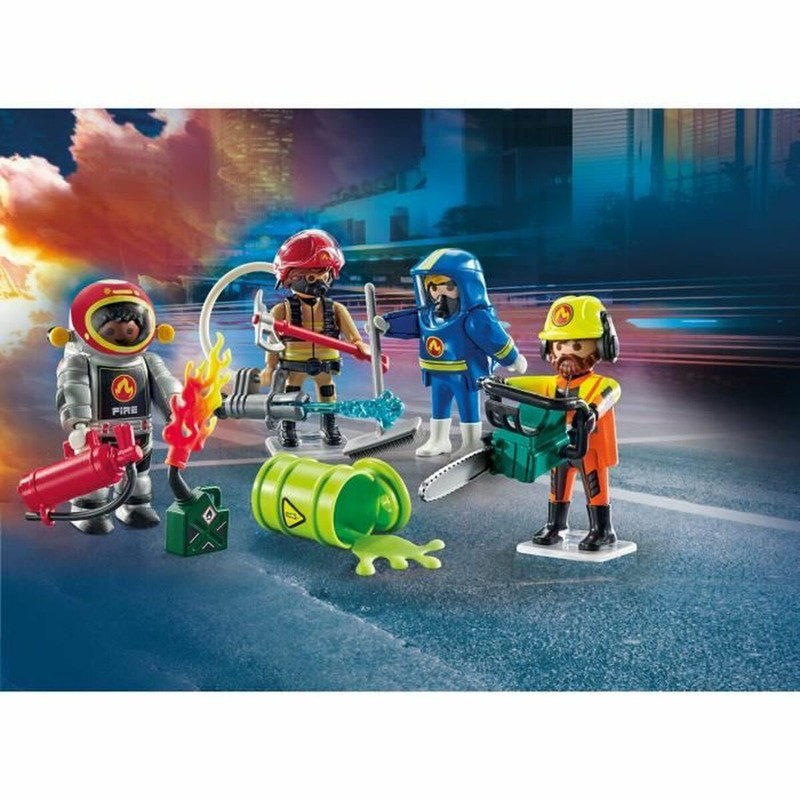 Figuras Acción Niños Playset Playmobil 71468 Bomberos