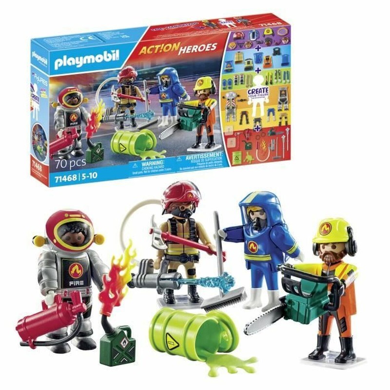 Figuras Acción Niños Playset Playmobil 71468 Bomberos
