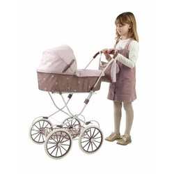 Carrito para muñecas Arias rosa con bolso a juego 2