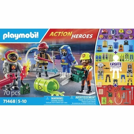 Figuras Acción Niños Playset Playmobil 71468 Bomberos