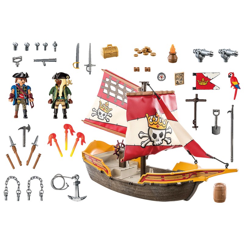 Figuras Acción Niños Playmobil Piratas - Bote 71418