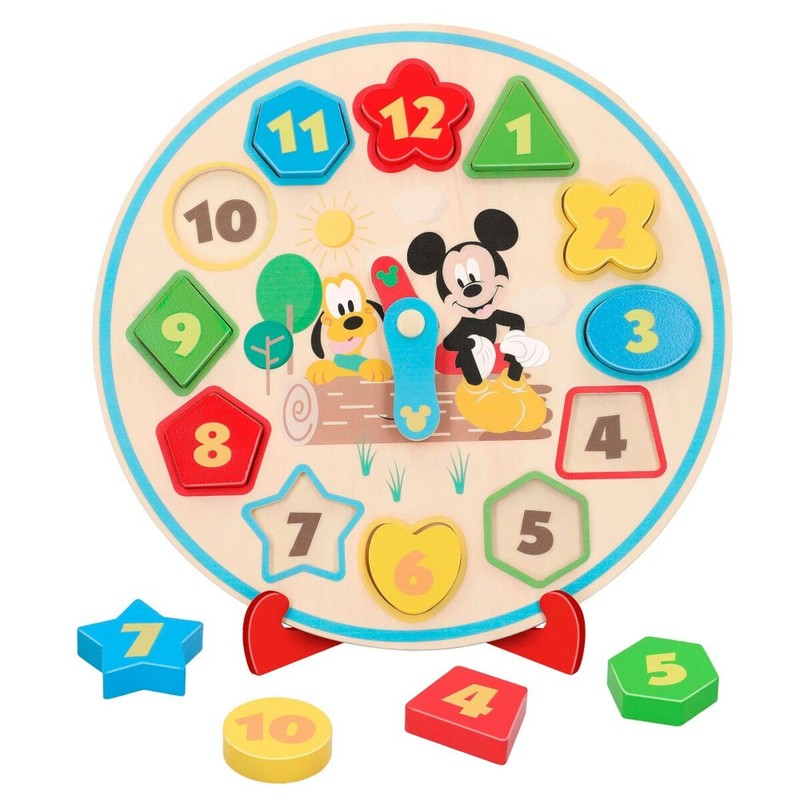 Reloj Infantil Disney de Pared - Diseño Educativo 30cm