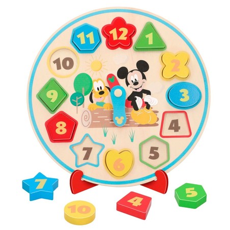 Reloj Infantil Disney de Pared - Diseño Educativo 30cm