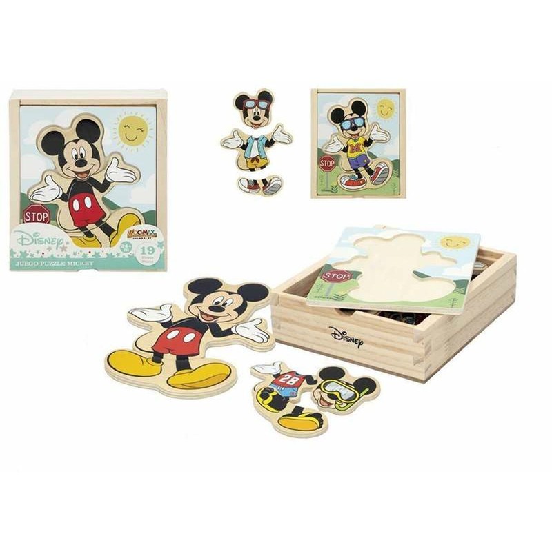 Puzzle Infantil Disney Madera - 19 Piezas para el Desarrollo - Compra online en MegaJuguetes