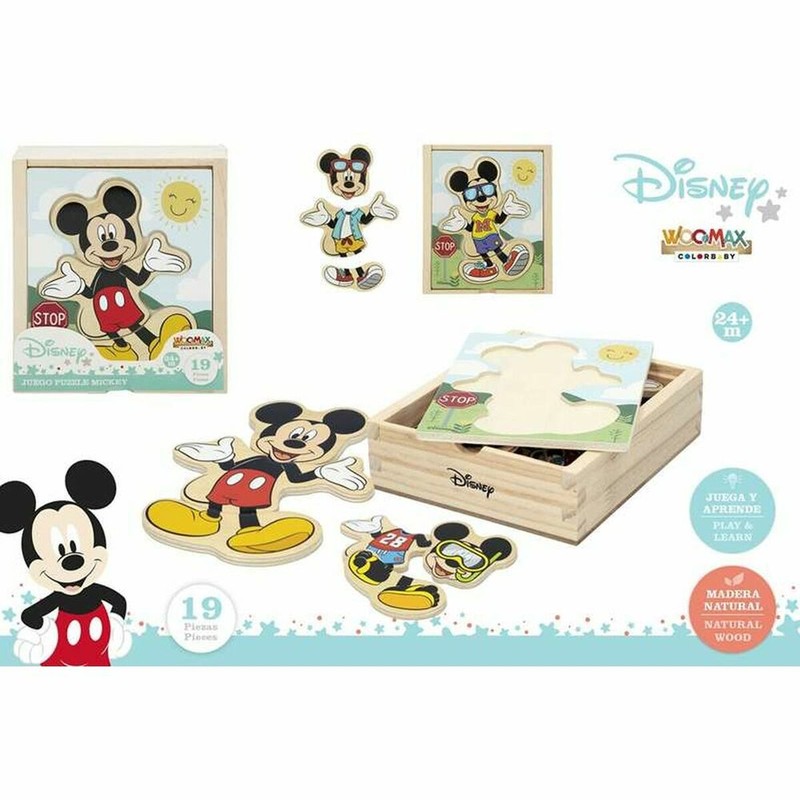 Puzzle Infantil Disney Madera - 19 Piezas para el Desarrollo