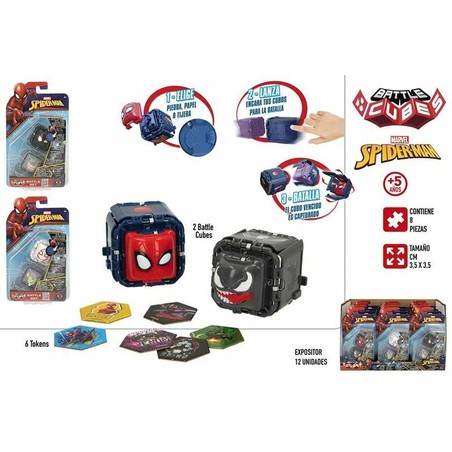 Figuras Acción Niños: Playset Spider-Man Battle Cubes 8 Piezas - Compra online en MegaJuguetes