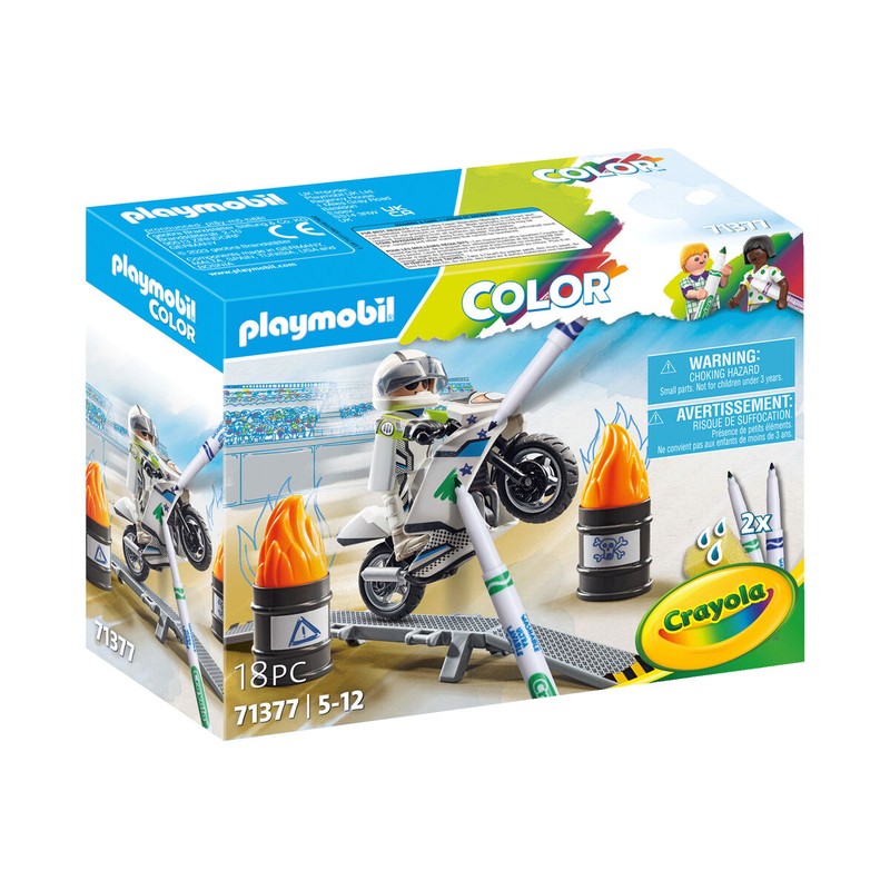 Figuras Acción Niños: Playset Playmobil Color Moto 18 Piezas - Compra online en MegaJuguetes