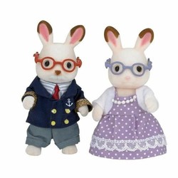 Figuras Acción Niños Sylvanian Families: Abuelos Conejo Chocolate - Compra online en MegaJuguetes 2